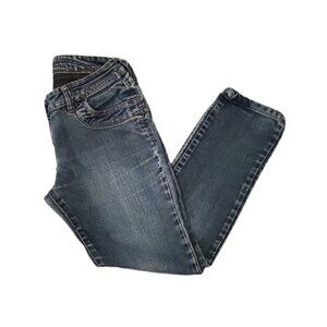 [Moustache] Mid Rise Skinny Fit Capris - Size 32